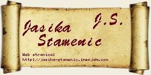 Jasika Stamenić vizit kartica